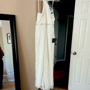 White lace jumpsuit for shower or rehearsal size small